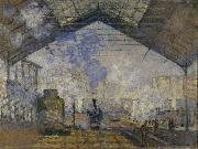 Claude Monet La Gare Saint-Lazare de Claude Monet oil painting reproduction